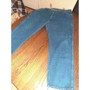 EUC Men's 46x30 Blue Rustler Denim Blue Jeans Casual Cotton Pants Straig…